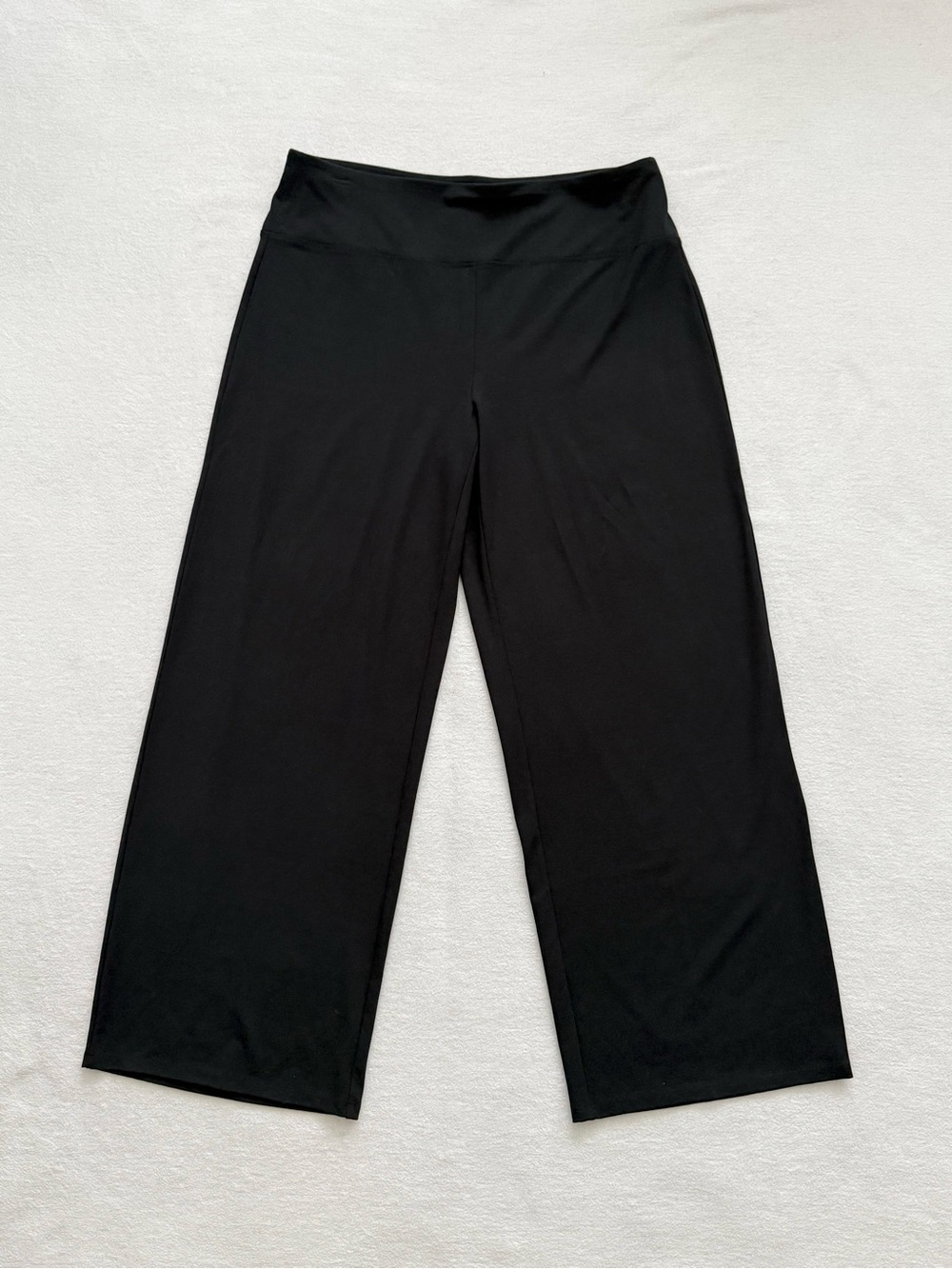 J. Jill Wearever Wide Leg Black Pants Women’s L Stretch Office Travel